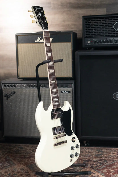 Gibson SG Standard '61 Stop Bar Electric Guitar - Classic White with Hardshell Case