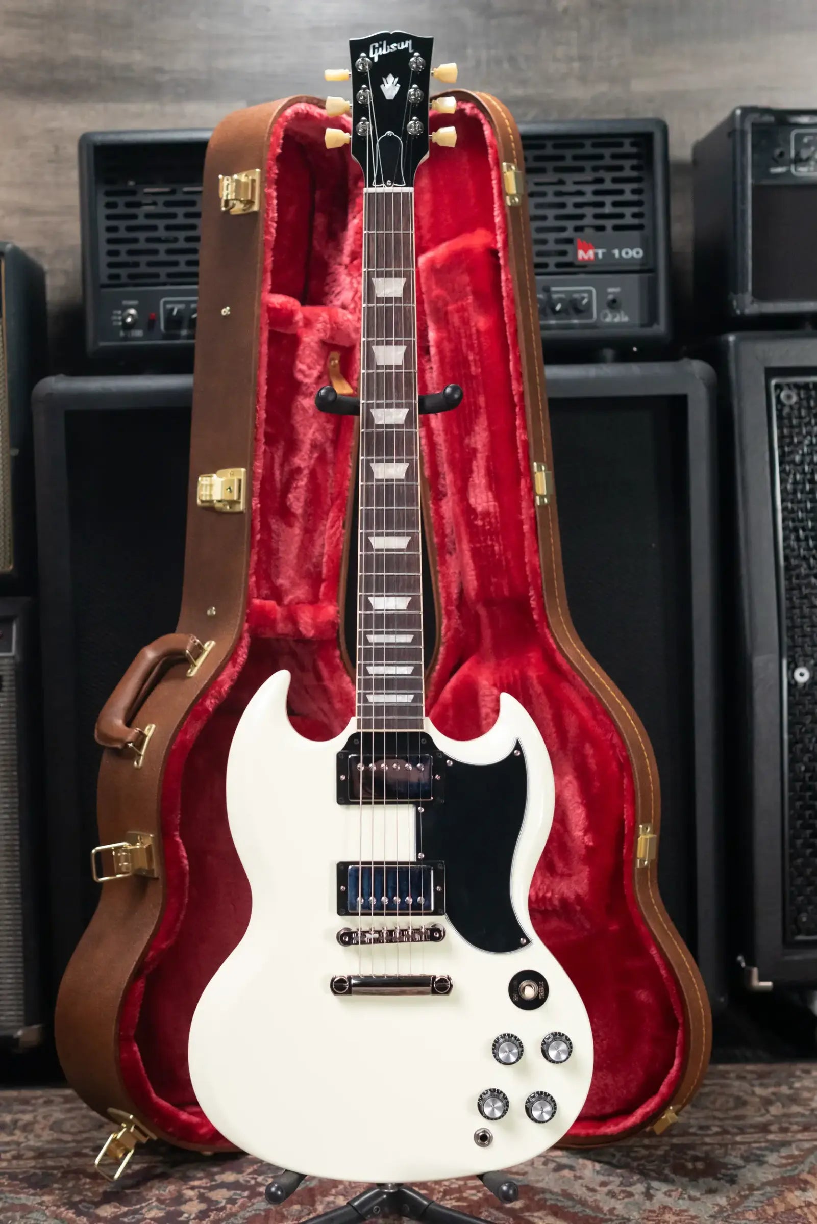 Gibson SG Standard '61 Stop Bar Electric Guitar - Classic White with Hardshell Case