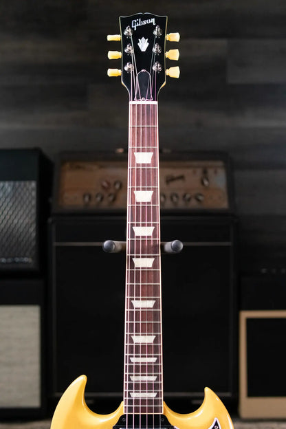 Gibson SG Standard '61 Stop Bar Electric Guitar - TV Yellow with Hardshell Case