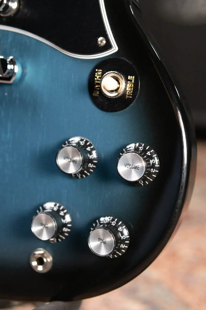 Gibson SG Standard Electric Guitar - Pelham Blue Burst with Gig Bag
