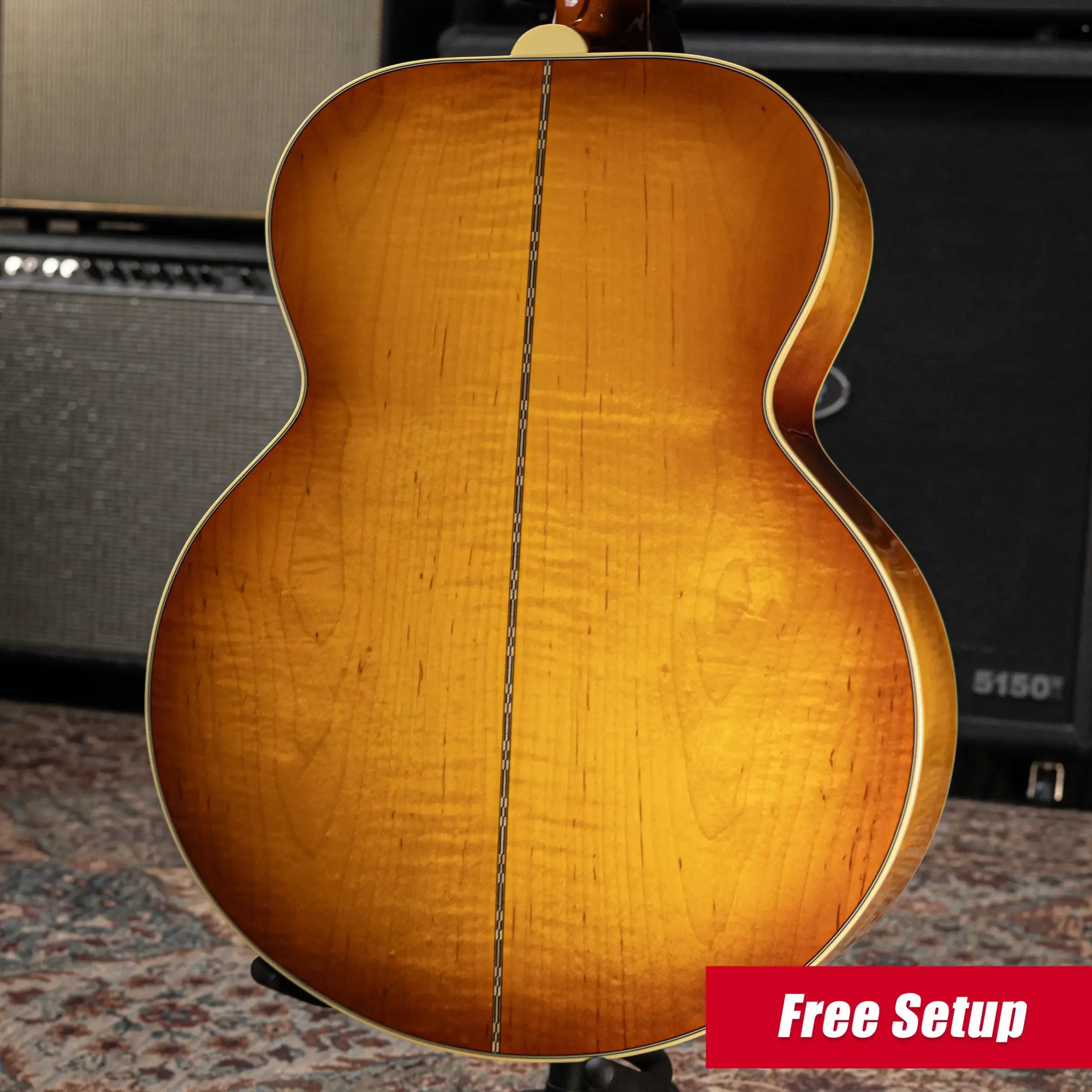 Gibson SJ-200 60s Original Jumbo Acoustic/Electric Guitar - Heritage Cherry Sunburst with Hardshell Case