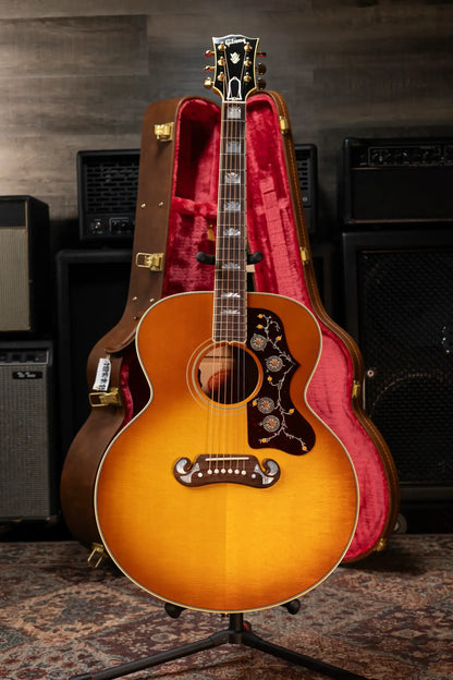 Gibson SJ-200 60s Original Jumbo Acoustic/Electric Guitar - Heritage Cherry Sunburst with Hardshell Case - Demo