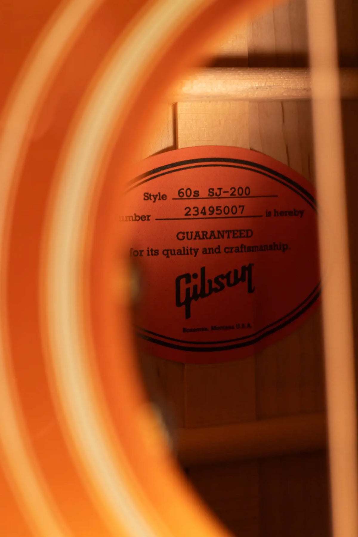 Gibson SJ-200 60s Original Jumbo Acoustic/Electric Guitar - Heritage Cherry Sunburst with Hardshell Case - Demo