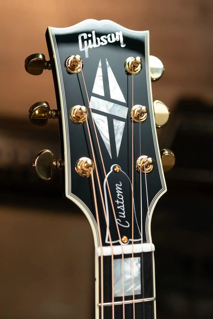 Gibson SJ-200 Custom Acoustic/Electric - Ebony with Hardshell Case