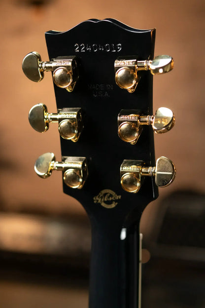 Gibson SJ-200 Custom Acoustic/Electric - Ebony with Hardshell Case