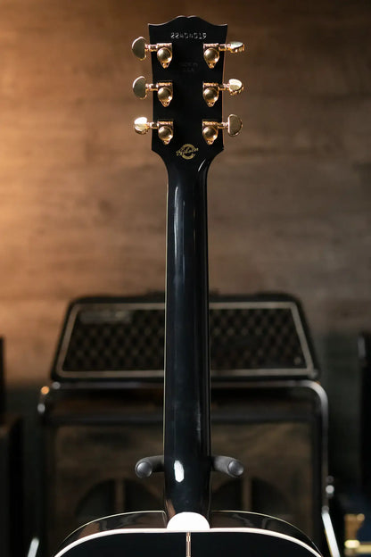 Gibson SJ-200 Custom Acoustic/Electric - Ebony with Hardshell Case