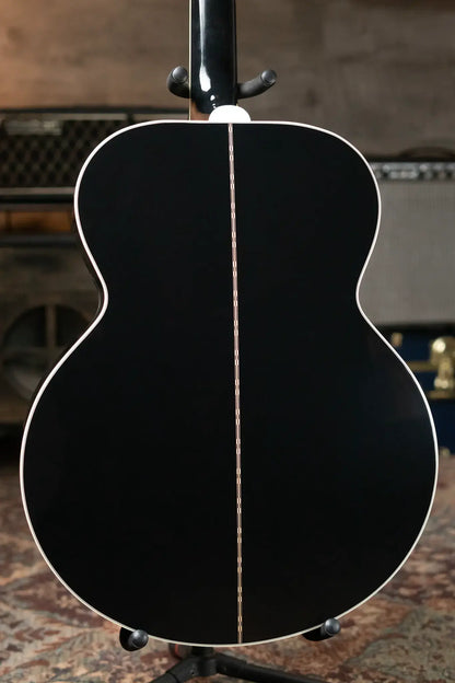 Gibson SJ-200 Custom Acoustic/Electric - Ebony with Hardshell Case