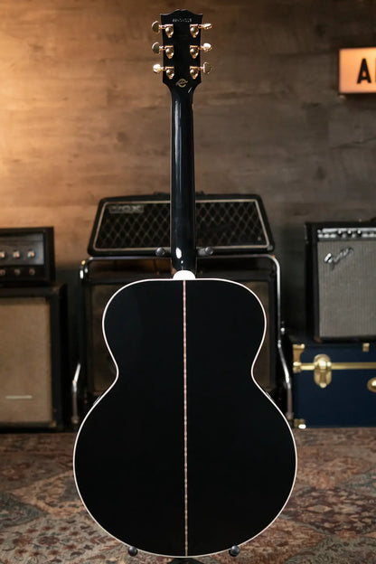 Gibson SJ-200 Custom Acoustic/Electric - Ebony with Hardshell Case