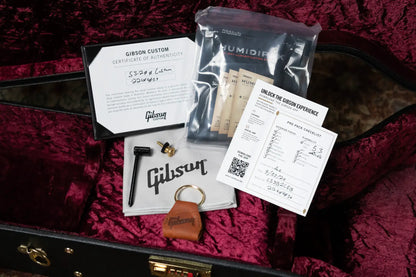 Gibson SJ-200 Custom Acoustic/Electric - Ebony with Hardshell Case
