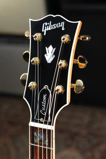 Gibson SJ-200 Elegant Koa Left-Handed Jumbo Acoustic/Electric Guitar - Honey Burst with Hardshell Case