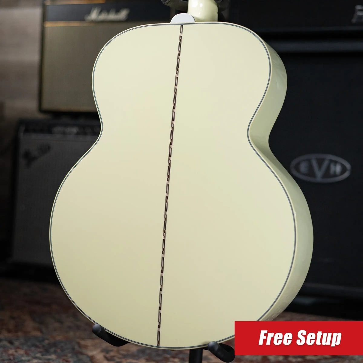 Gibson SJ-200 Standard Acoustic/Electric Guitar - Classic White with Hardshell Case