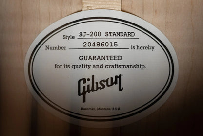 Gibson SJ-200 Standard Acoustic/Electric Guitar - Classic White with Hardshell Case