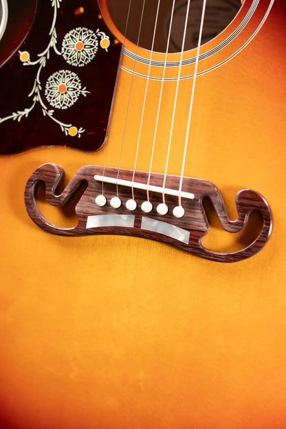 Gibson SJ-200 Standard Maple Left-Handed Acoustic/Electric Guitar - Triburst with Hardshell Case