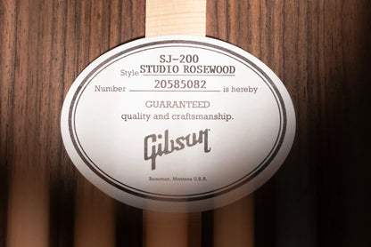 Gibson SJ-200 Studio Rosewood Acoustic/Electric Guitar - Rosewood Burst with Hardshell Case