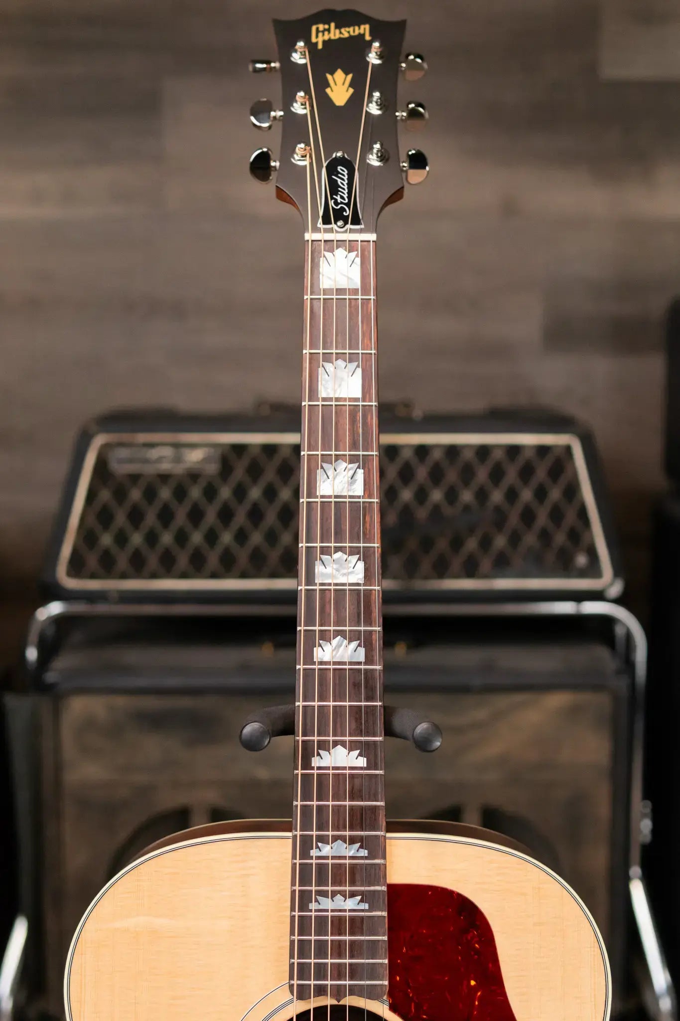 Gibson SJ-200 Studio Rosewood Jumbo Acoustic/Electric Guitar - Satin Natural with Hardshell Case