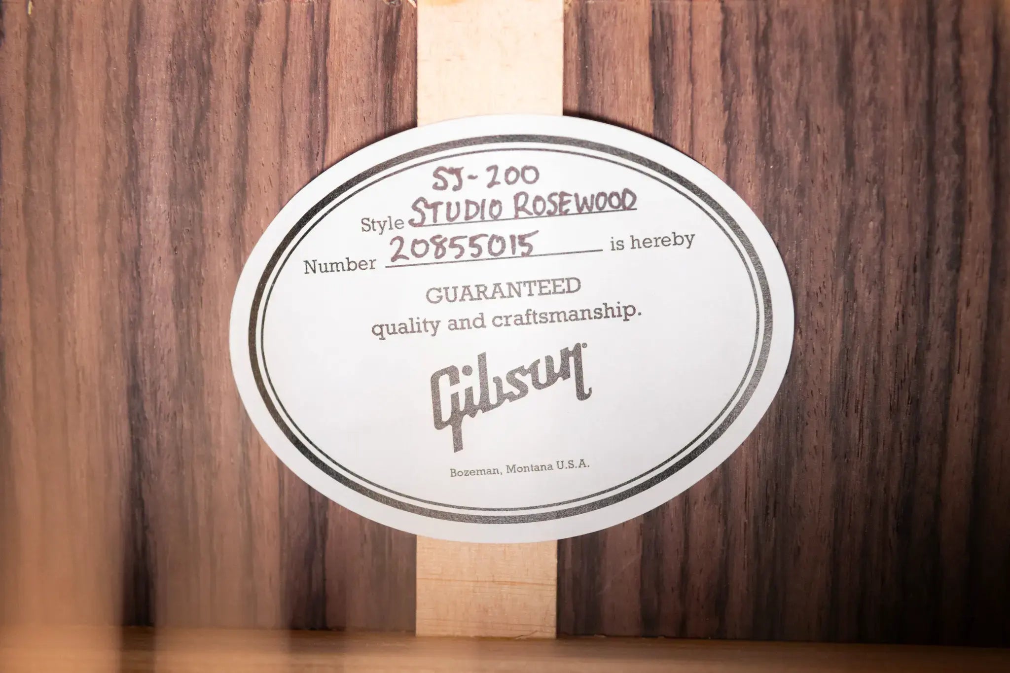 Gibson SJ-200 Studio Rosewood Jumbo Acoustic/Electric Guitar - Satin Natural with Hardshell Case