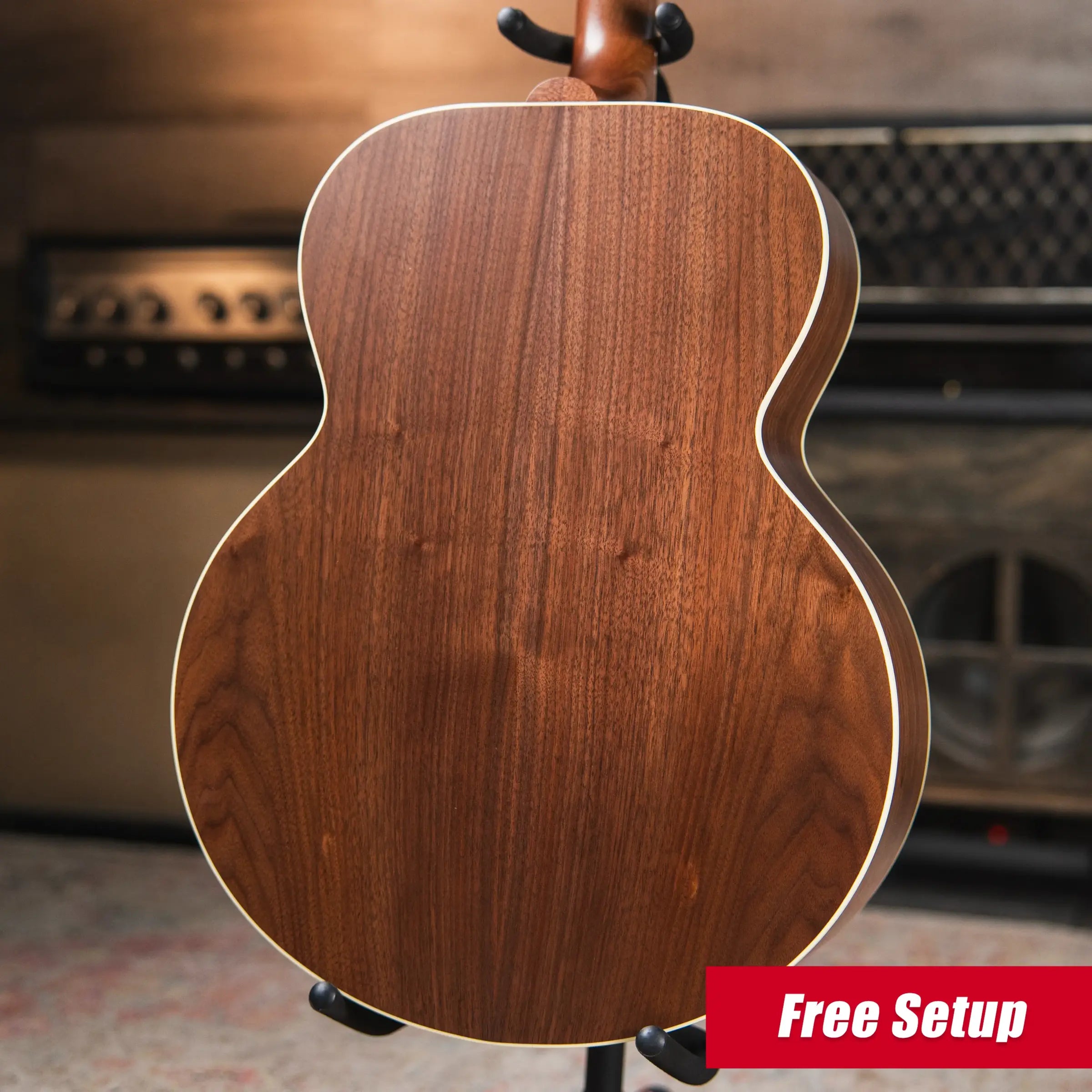 Gibson SJ-200 Studio Walnut Jumbo Acoustic/Electric Guitar - Natural with Hardshell Case