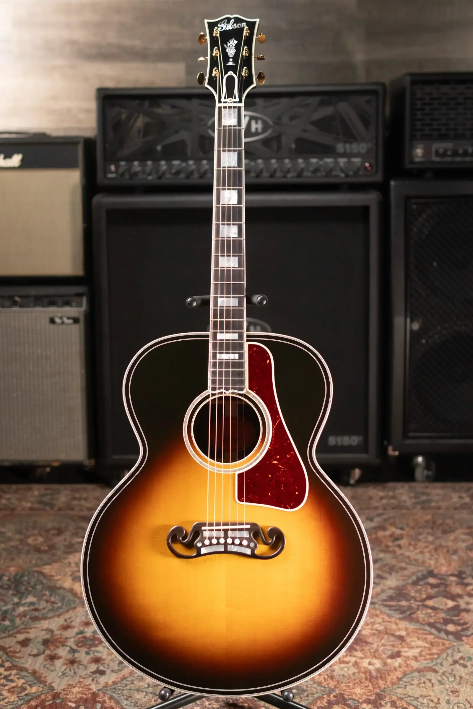 Gibson SJ-200 Western Classic Acoustic - Vintage Sunburst with Hardshell Case - Used