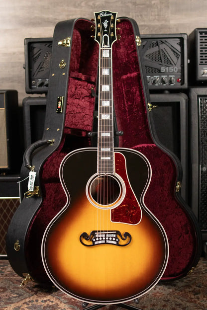 Gibson SJ-200 Western Classic Jumbo Acoustic Guitar - Vintage Sunburst with Hardshell Case