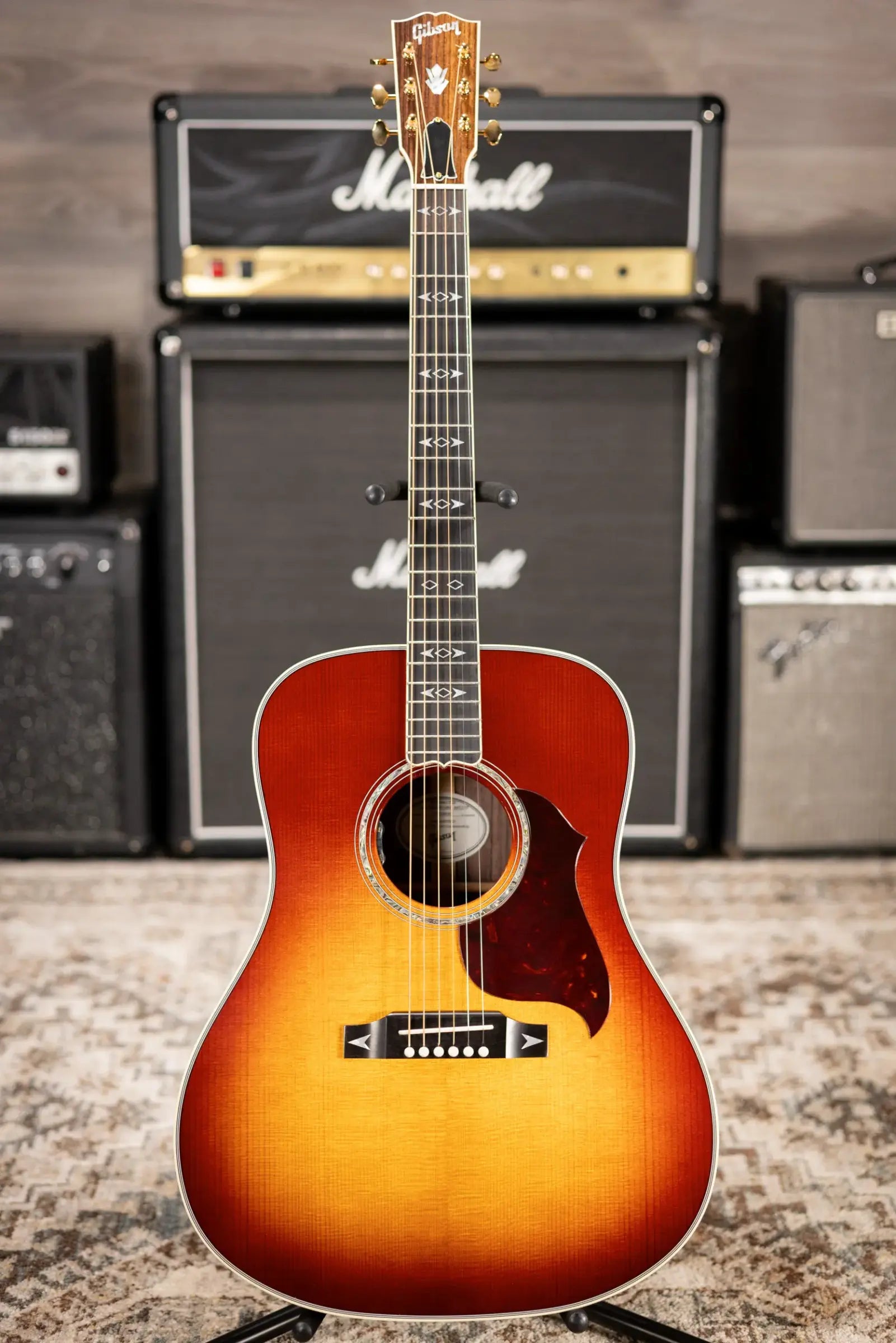 Gibson Songwriter Recording Artist Acoustic / Electric Guitar - Rosewood Burst with Hardshell Case