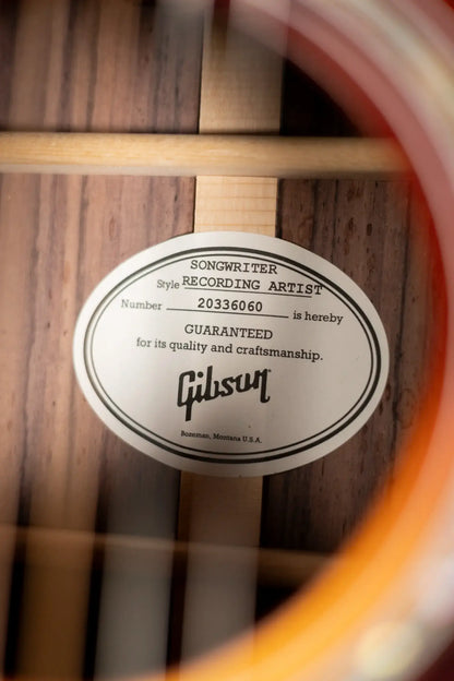 Gibson Songwriter Recording Artist Acoustic / Electric Guitar - Rosewood Burst with Hardshell Case