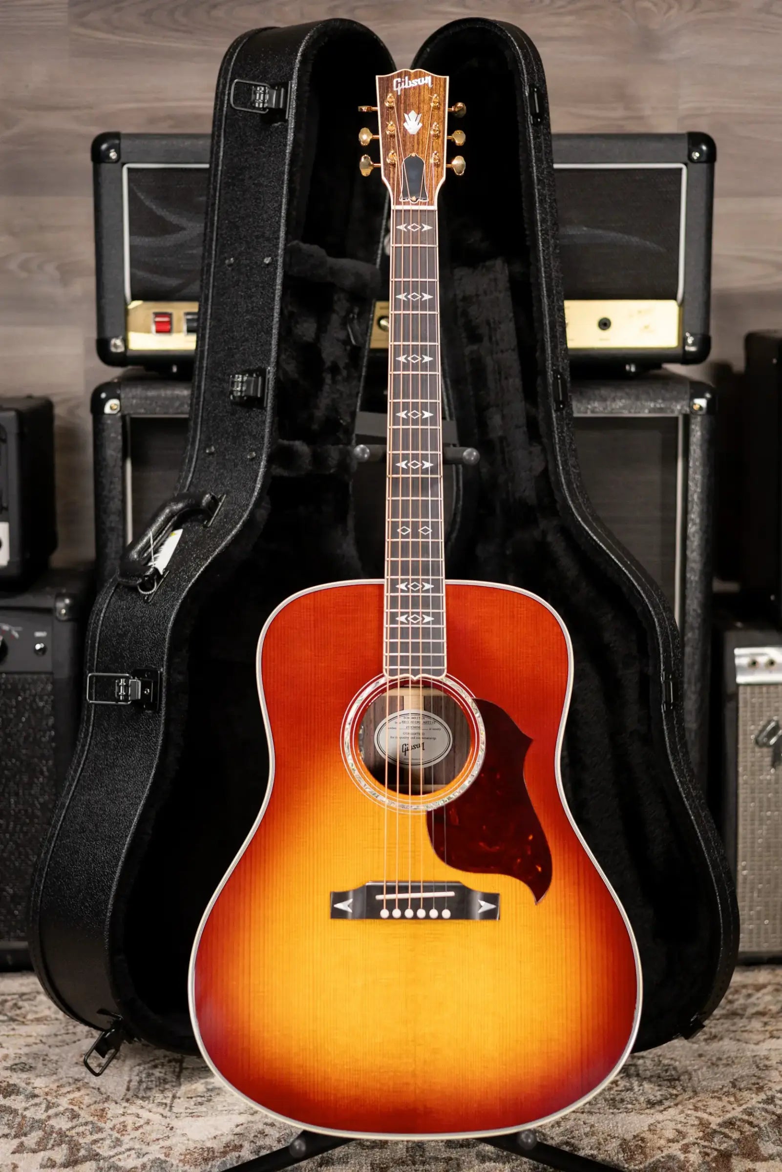 Gibson Songwriter Recording Artist Acoustic / Electric Guitar - Rosewood Burst with Hardshell Case