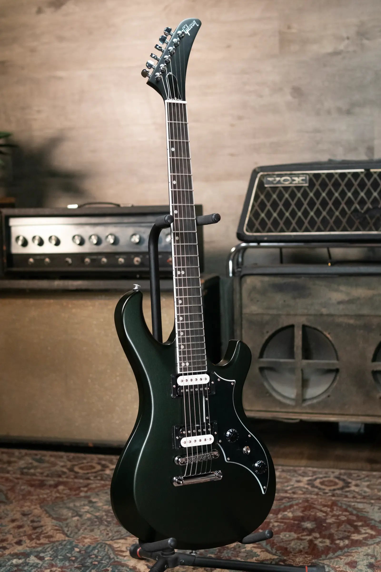 Gibson Victory Electric Guitar - Dark Green Satin with Hardshell Case