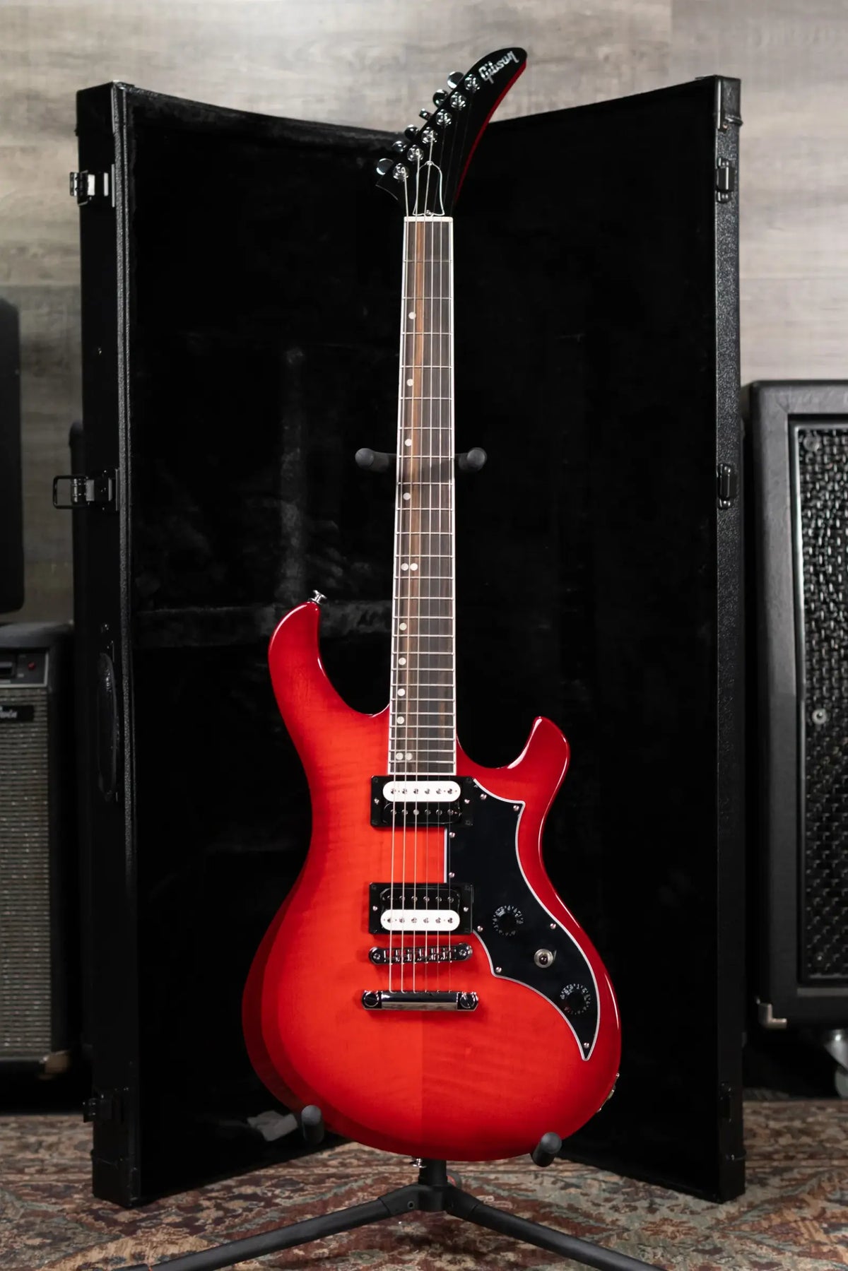 Gibson Victory Figured Electric Guitar - Cherry Burst with Hardshell Case