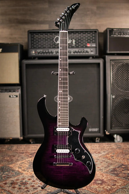 Gibson Victory Figured Top Electric Guitar - Dark Purple Burst with Hardshell Case