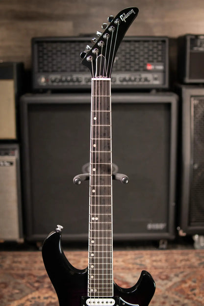 Gibson Victory Figured Top Electric Guitar - Dark Purple Burst with Hardshell Case