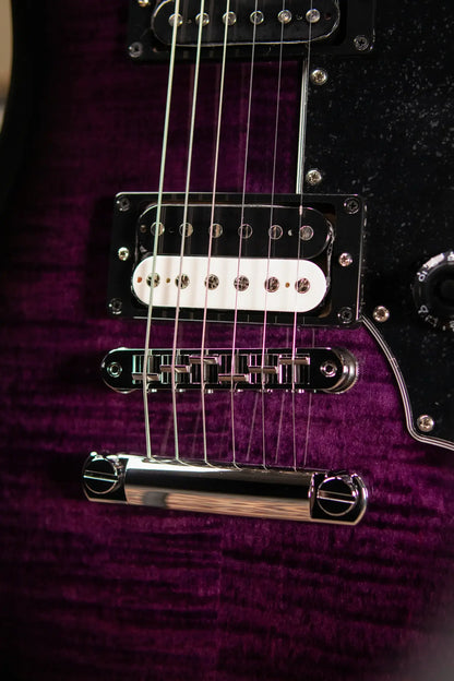 Gibson Victory Figured Top Electric Guitar - Dark Purple Burst with Hardshell Case