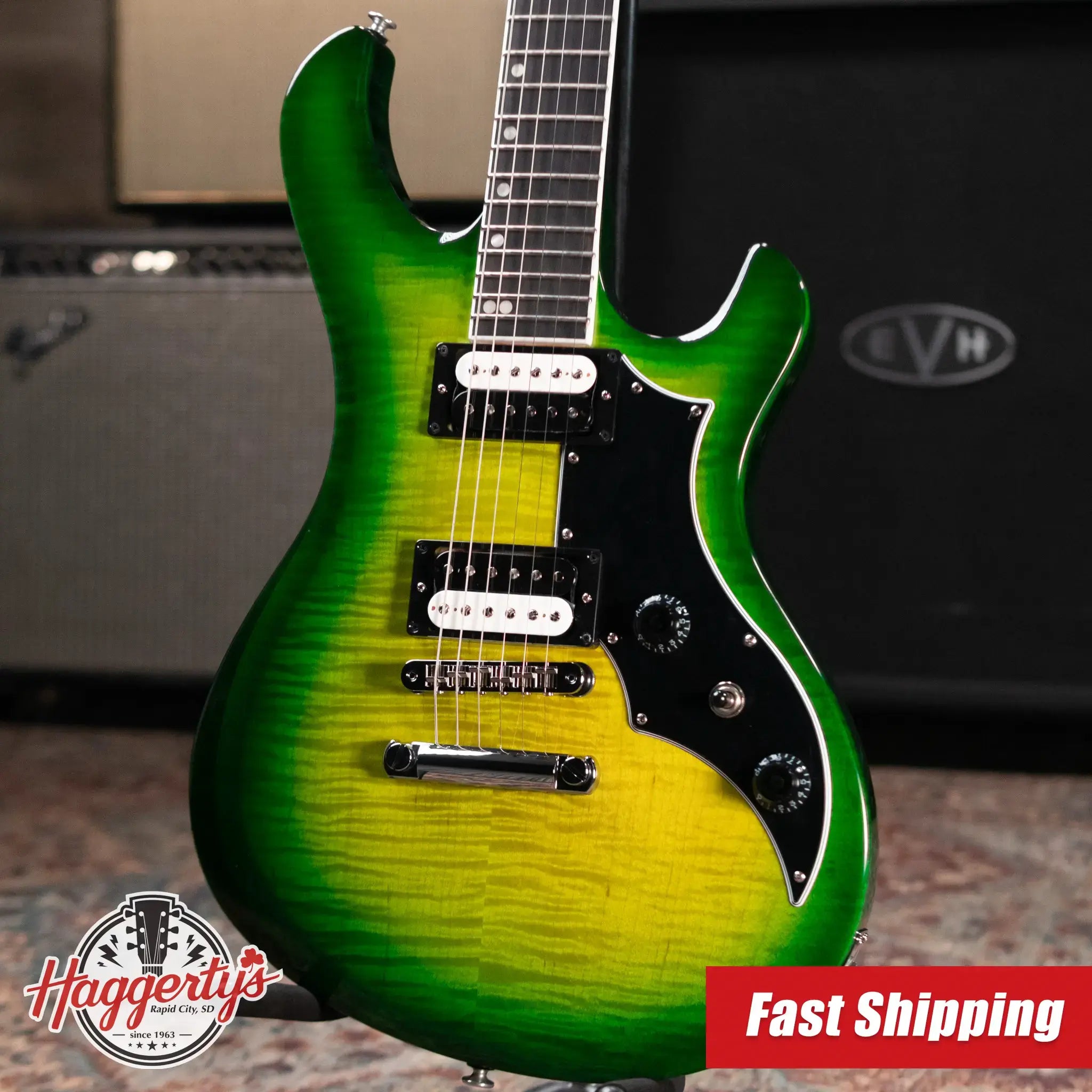 Gibson Victory Figured Top Electric Guitar - Iguana Burst with Hardshell Case