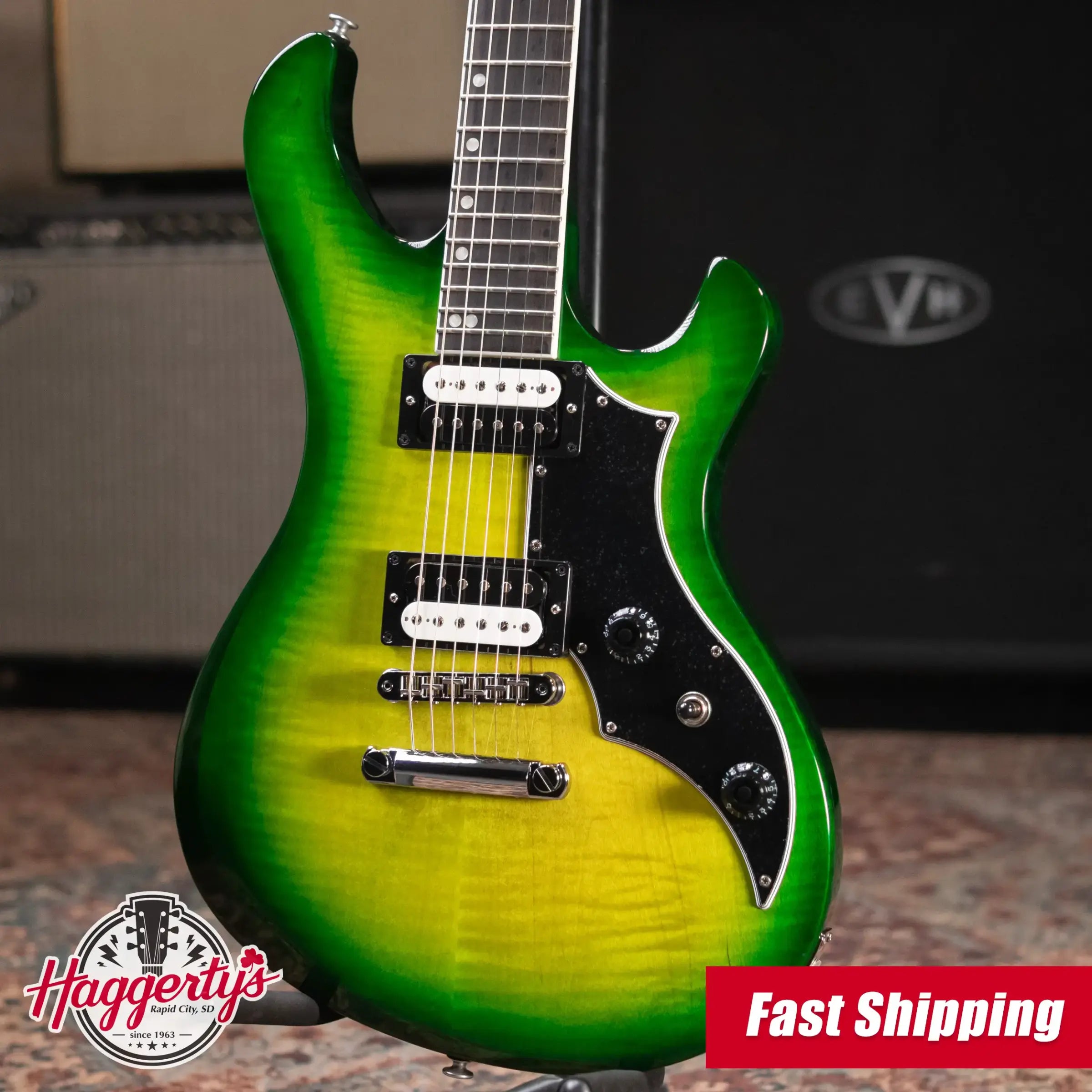 Gibson Victory Figured Top Electric Guitar - Iguana Burst with Hardshell Case