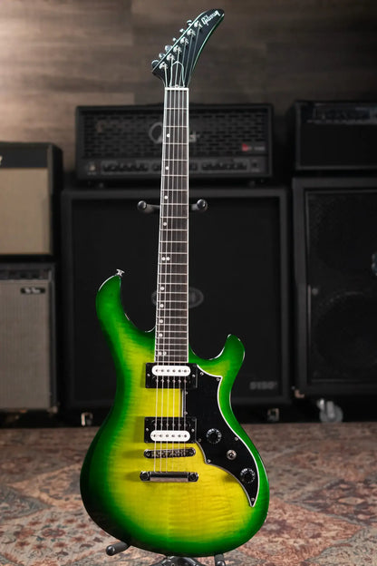 Gibson Victory Figured Top Electric Guitar - Iguana Burst with Hardshell Case