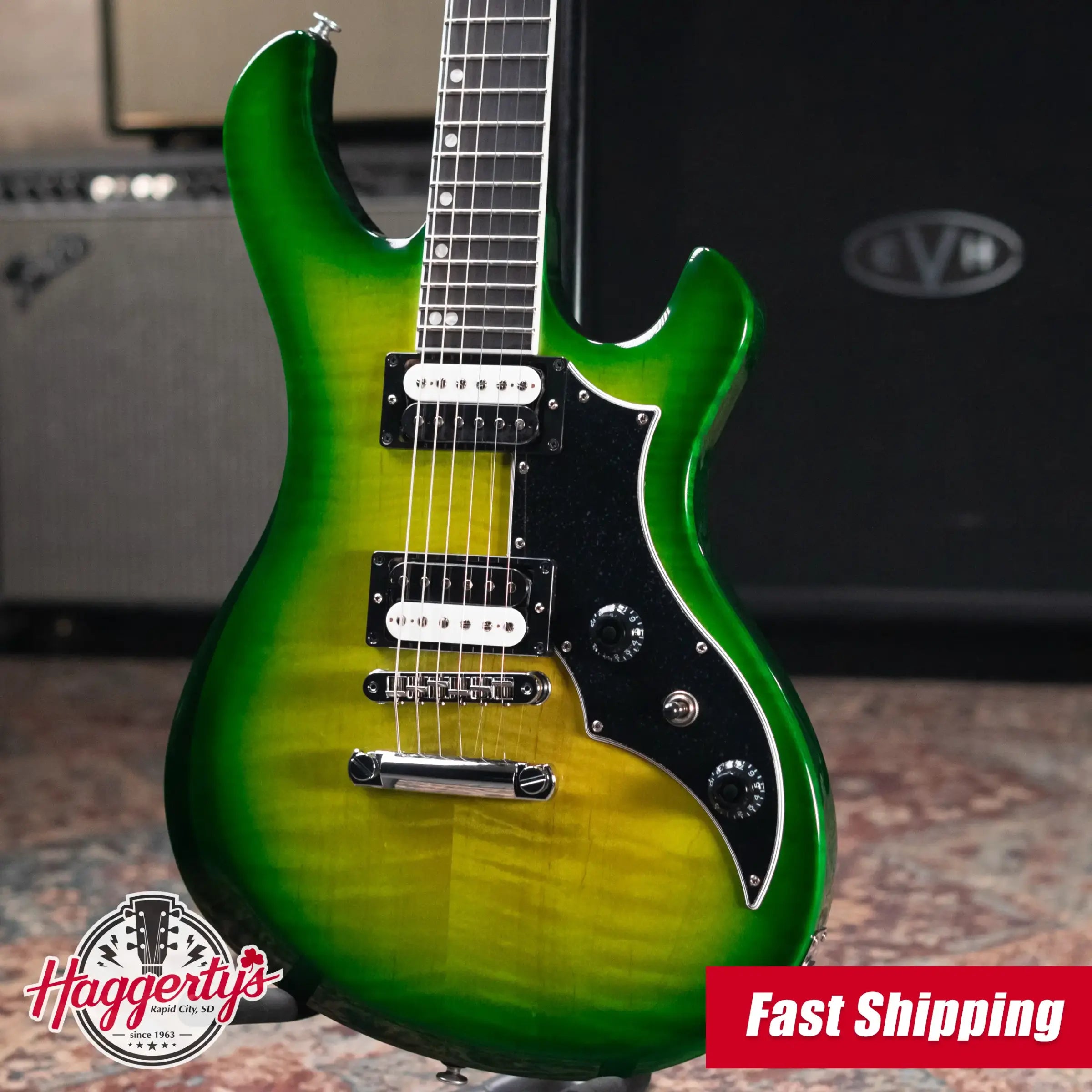 Gibson Victory Figured Top Electric Guitar - Iguana Burst with Hardshell Case