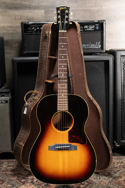Gibson Vintage 1966-1967 LG-1 Acoustic Guitar - Sunburst with Original Alligator Chipboard Case - Used