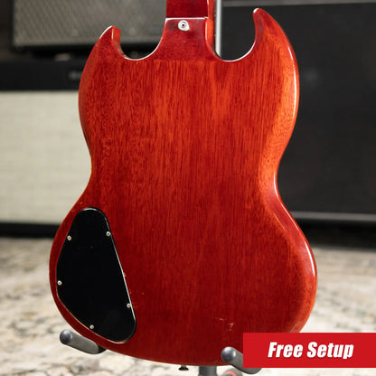 Gibson Vintage 1969 SG Junior Electric Guitar - Cherry Red with Chipboard Case - Used