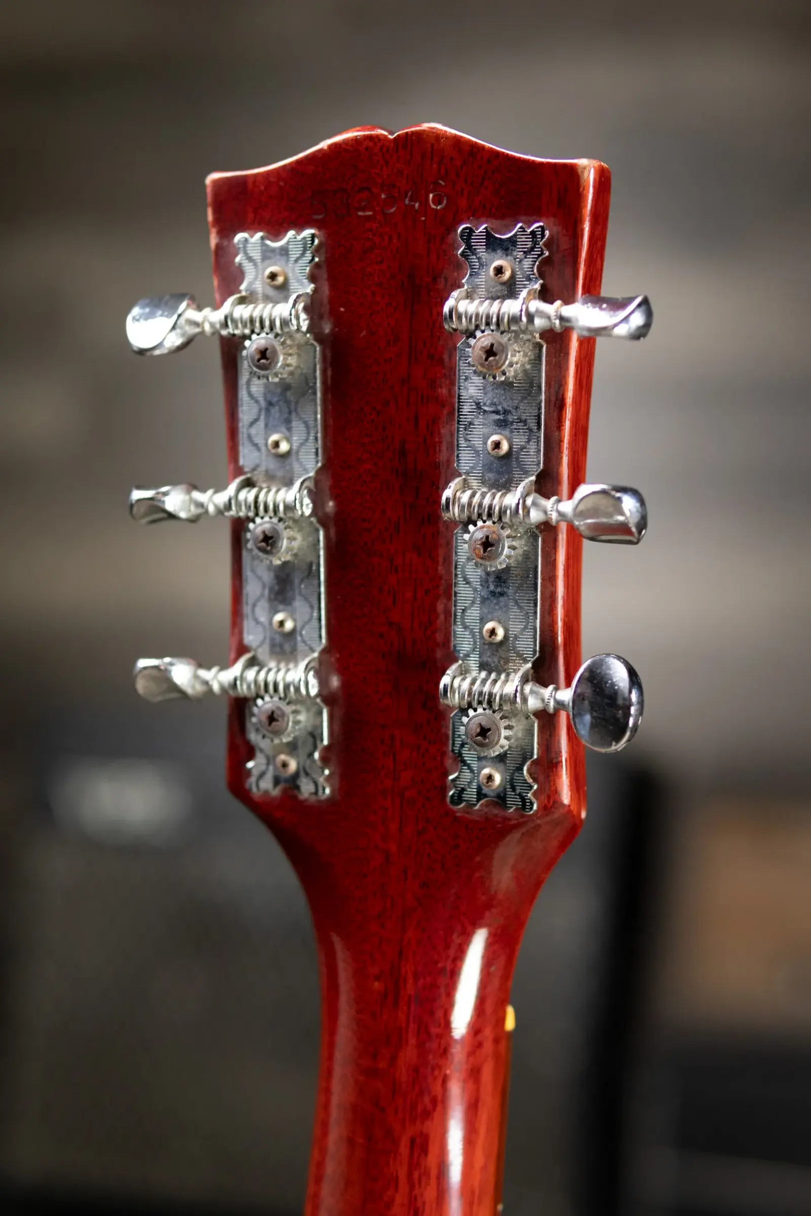 Gibson Vintage 1969 SG Junior Electric Guitar - Cherry Red with Chipboard Case - Used