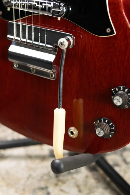 Gibson Vintage 1969 SG Junior Electric Guitar - Cherry Red with Chipboard Case - Used