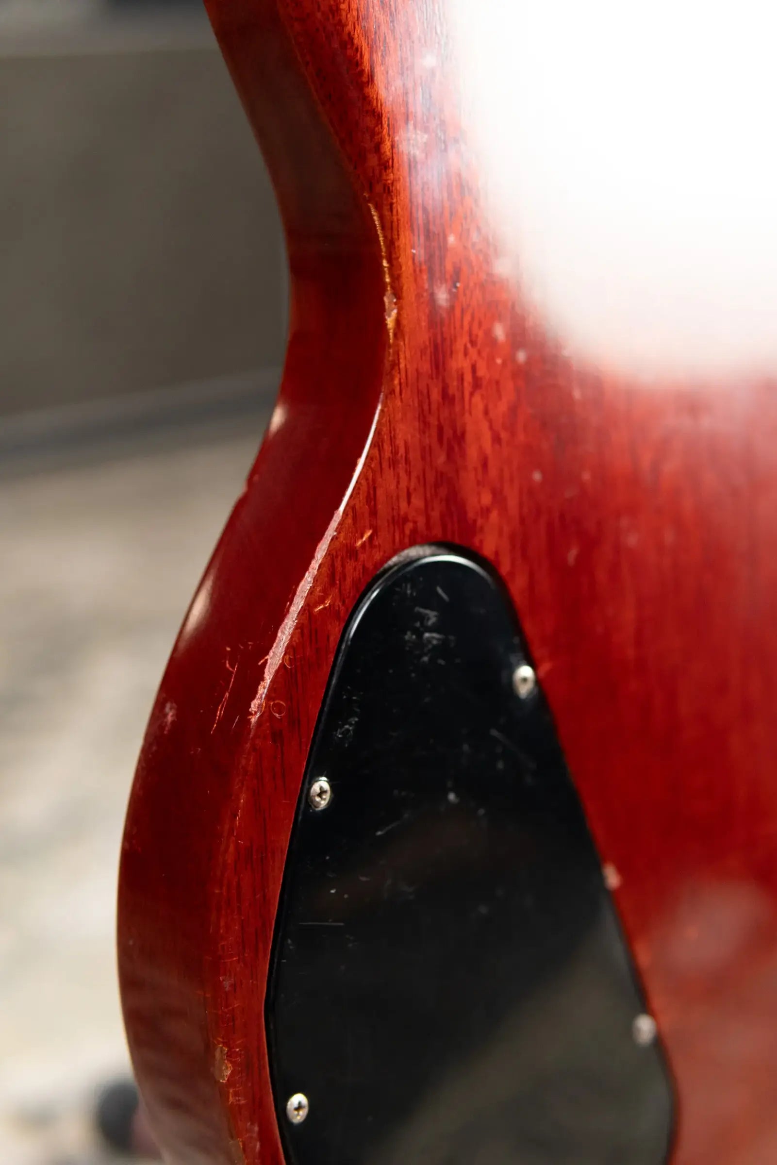 Gibson Vintage 1969 SG Junior Electric Guitar - Cherry Red with Chipboard Case - Used