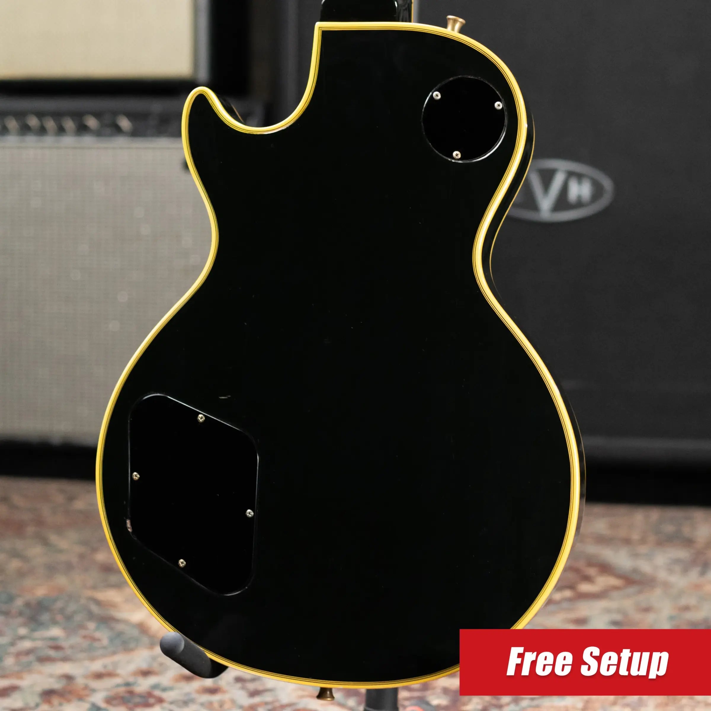 Gibson Vintage 1973 Les Paul Custom '54 Reissue Electric Guitar - Ebony with Hardshell Case - Used