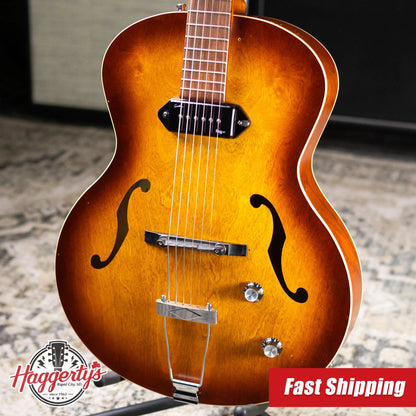 Godin 5th Avenue Kingpin Hollowbody Guitar - Cognac Burst with Gig Bag - Used