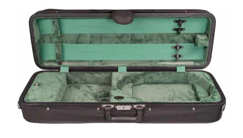 Bobelock B1002MVS "Mercury" Velvet Oblong 4/4 Violin Case - Green Interior