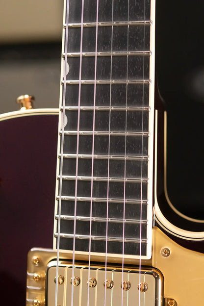 Gretsch Broadkaster Jr. LX Center Block with String-Thru Bigsby Electric Guitar - Blackberry with Hardshell Case