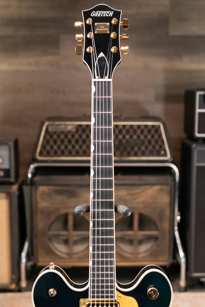 Gretsch Broadkaster LX Center Block with String-Thru Bigsby and Gold Hardware - Cadillac Green with Hardshell Case