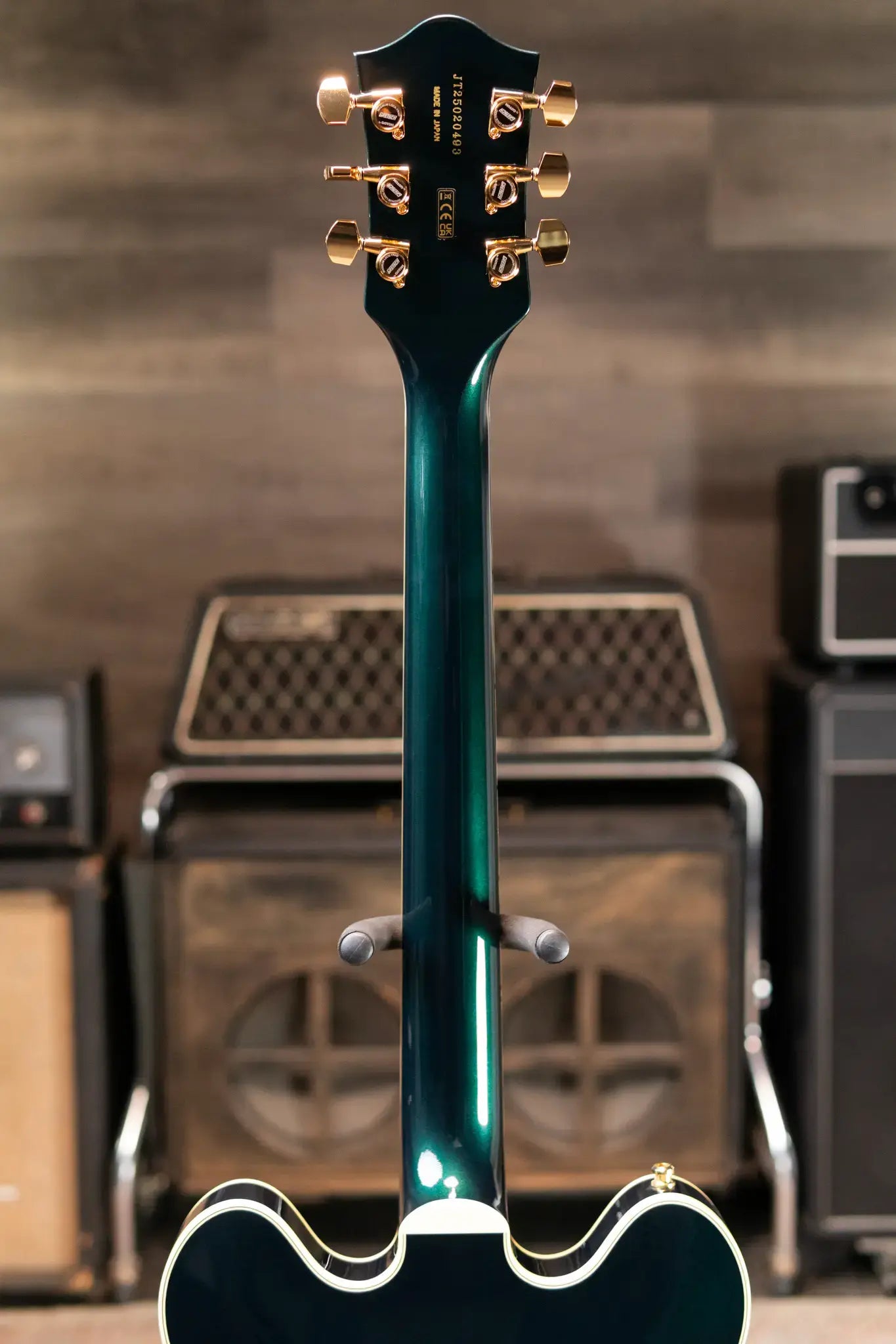 Gretsch Broadkaster LX Center Block with String-Thru Bigsby and Gold Hardware - Cadillac Green with Hardshell Case