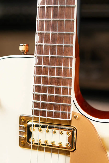 Gretsch Electromatic Pristine LTD Jet Single-Cut Electric Guitar with Bigsby - White Gold with Gig Bag - Used