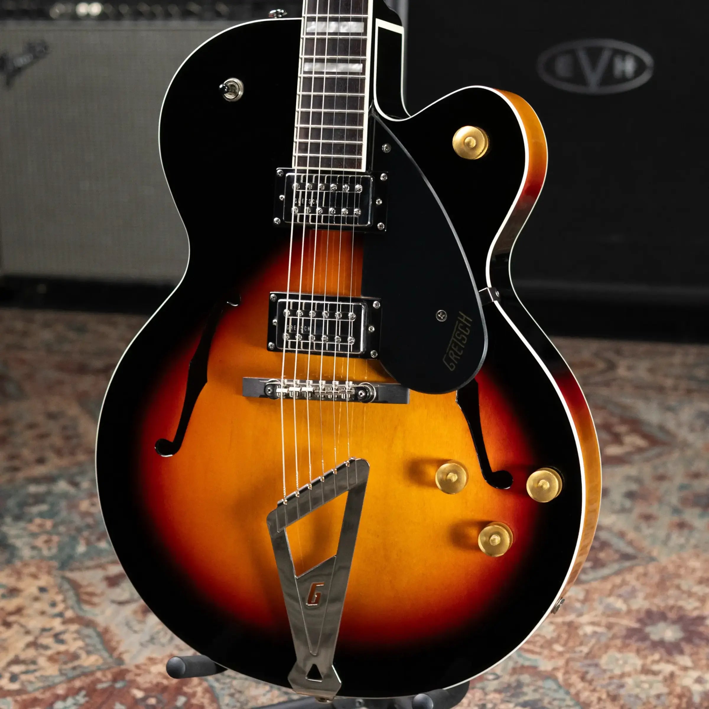 Gretsch G2420 Streamliner Hollow Body Electric Guitar - Aged Brooklyn Burst with Hardshell Case - Used