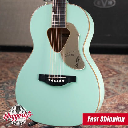 Gretsch G5021E Rancher Penguin Parlor Acoustic/Electric Guitar - Mint Metallic