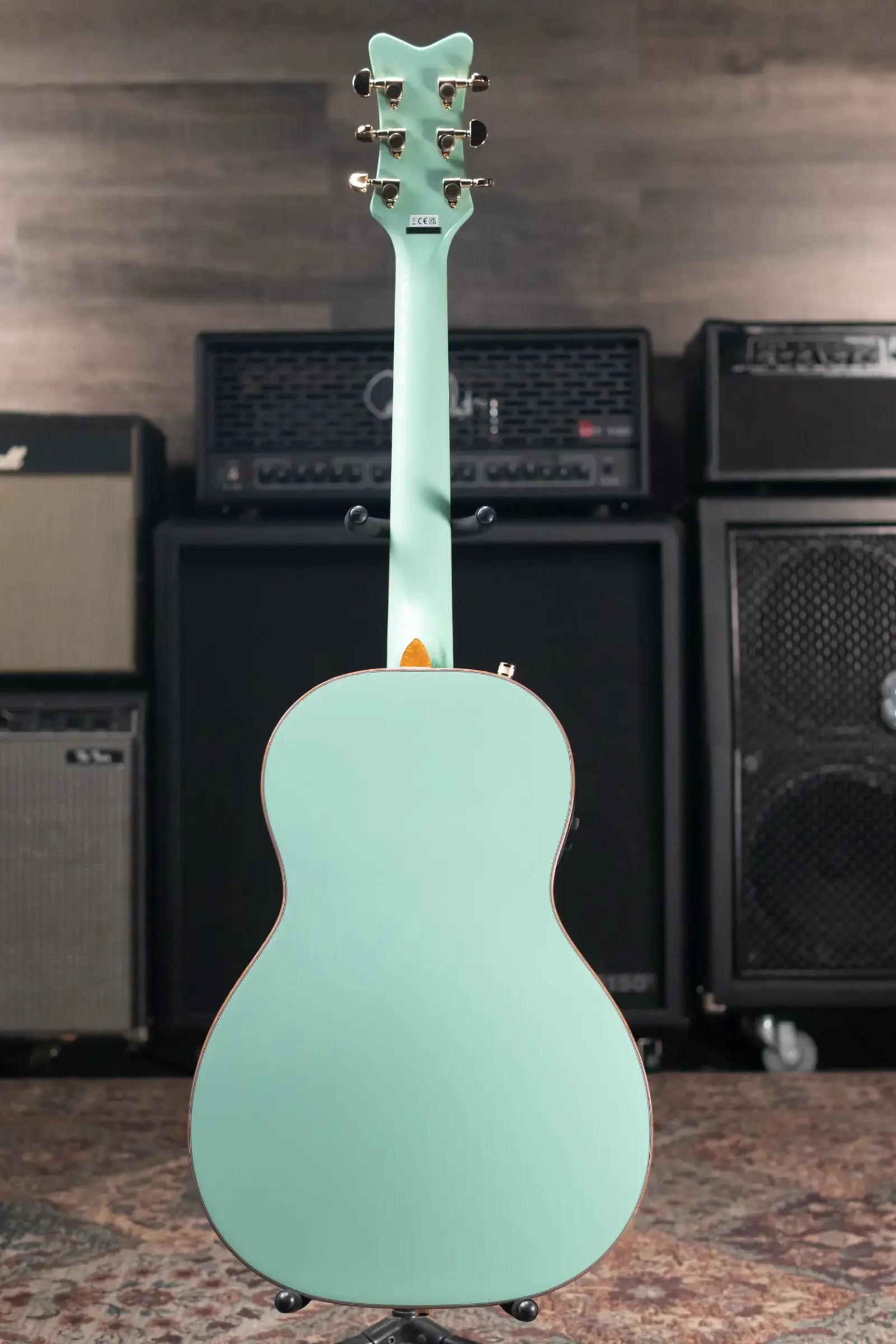 Gretsch G5021E Rancher Penguin Parlor Acoustic/Electric Guitar - Mint Metallic